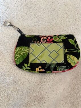 Vera Bradley Botanica change/Id with zipper